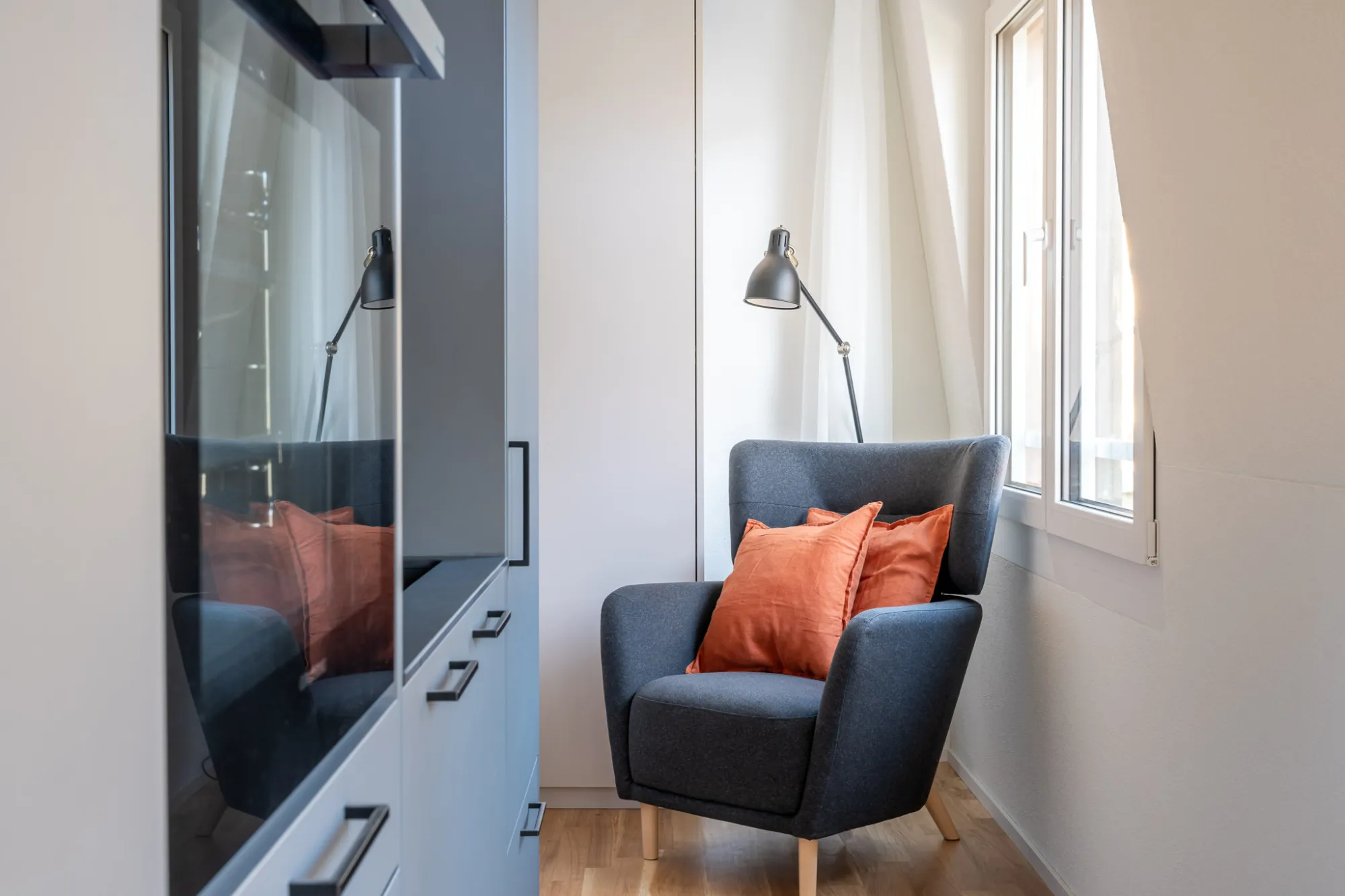 Refined Basel Studio For Remote Work, Efficient 25m2 Flat #3