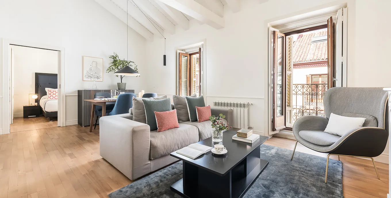 Designer Madrid Flat With Smart Tech And Dedicated Home Workspace For Remote Professionals