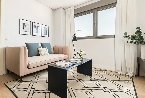 Trendy Madrid Flat With Efficient Workspace For Remote Work Success #2