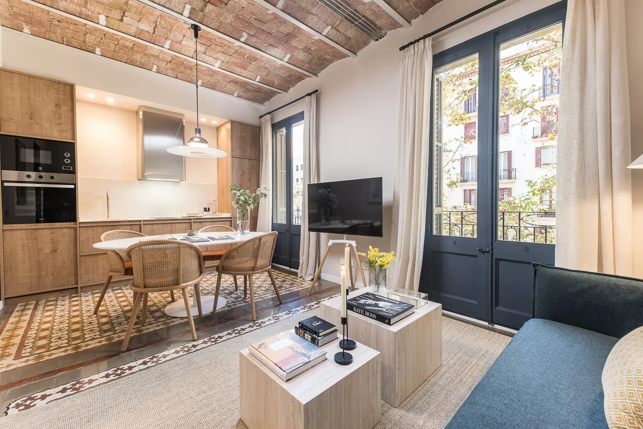 Sleek 2-bed City Flat With Dedicated Home Office In Barcelona's Eixample District #3