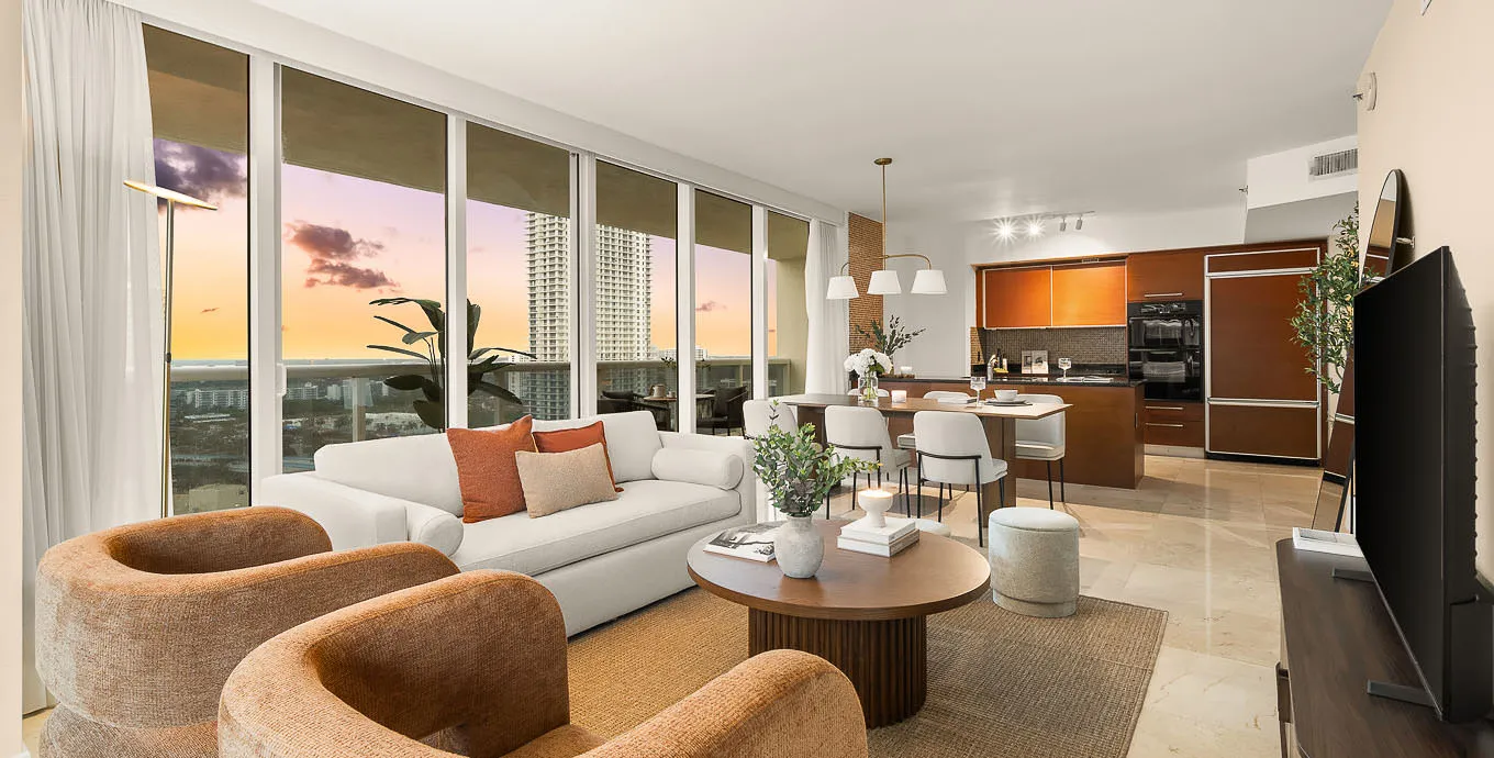 Contemporary 2-bed Flat With Home Office In Miami's Beach Club Tower