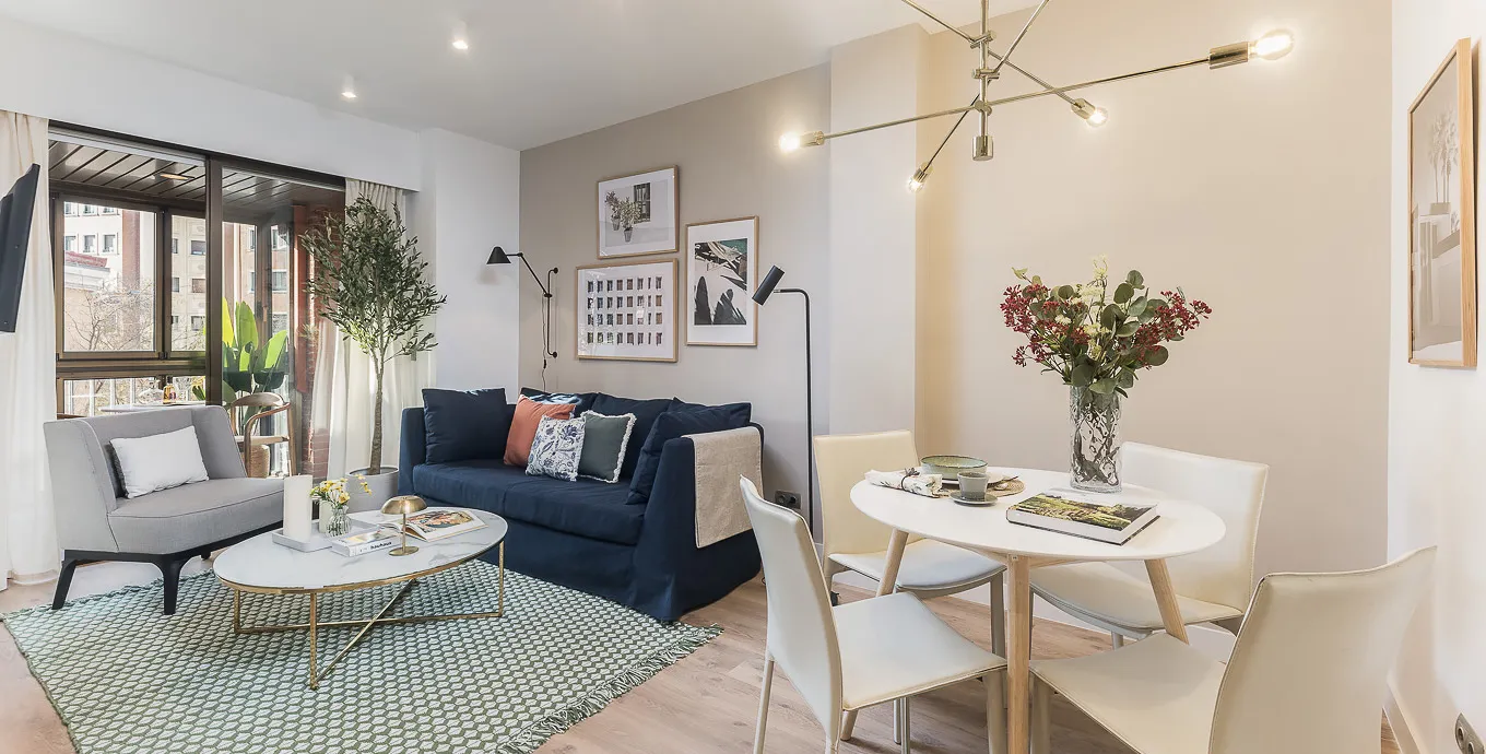 Spacious Madrid Flat With Dedicated Home Office And City Views For Remote Work