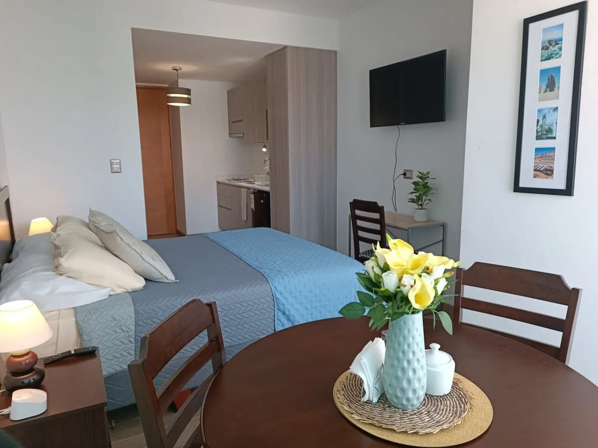 Distinctive 32m2 Flat With Home Office Space In Antofagasta Center For Remote Work