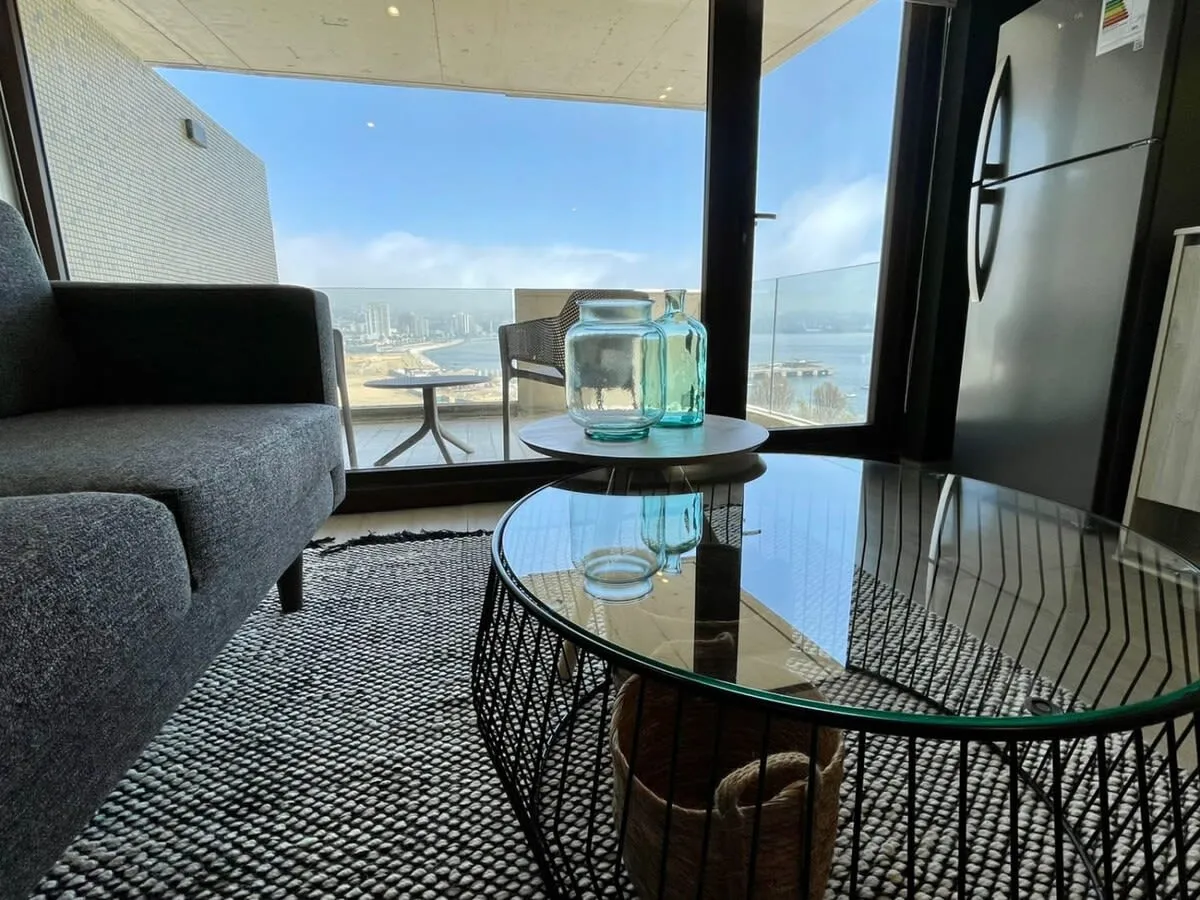 Sleek 30m2 Flat With Dedicated Home Office In Central Valparaiso For Remote Work