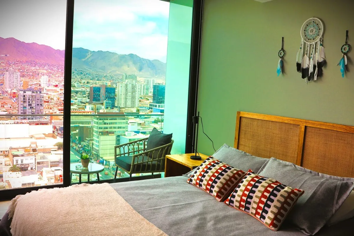 Efficient 35m2 Urban Flat With Dedicated Home Office In Antofagasta For Remote Work