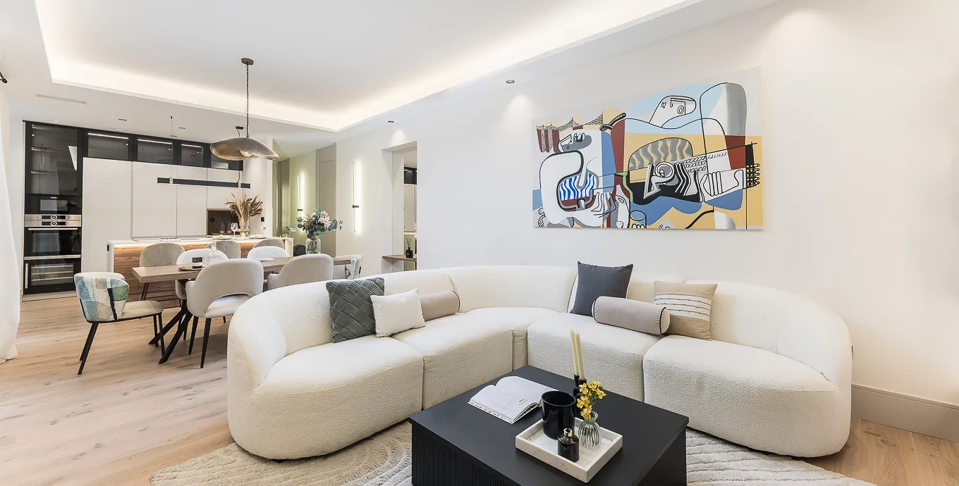 Expansive Madrid Designer Flat With Dedicated Home Office And City Views For Remote Work