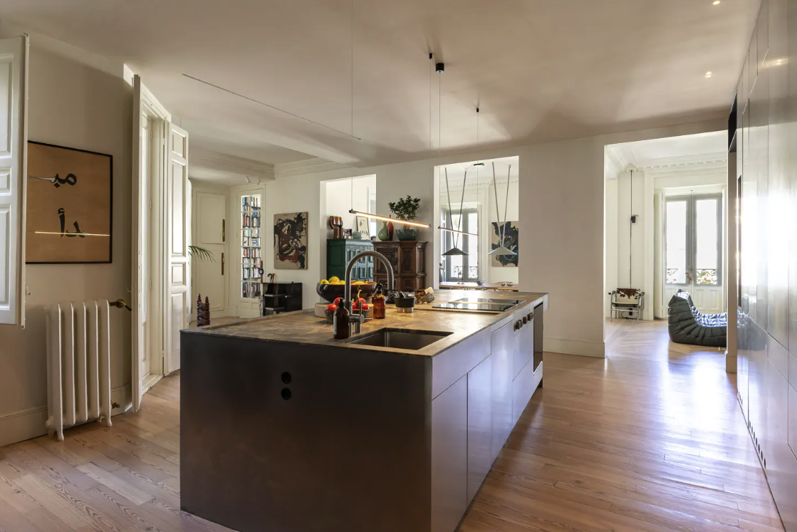 Work Remotely Above Madrid: Curated 3-br Sky Home, 240 Sqm With City Views