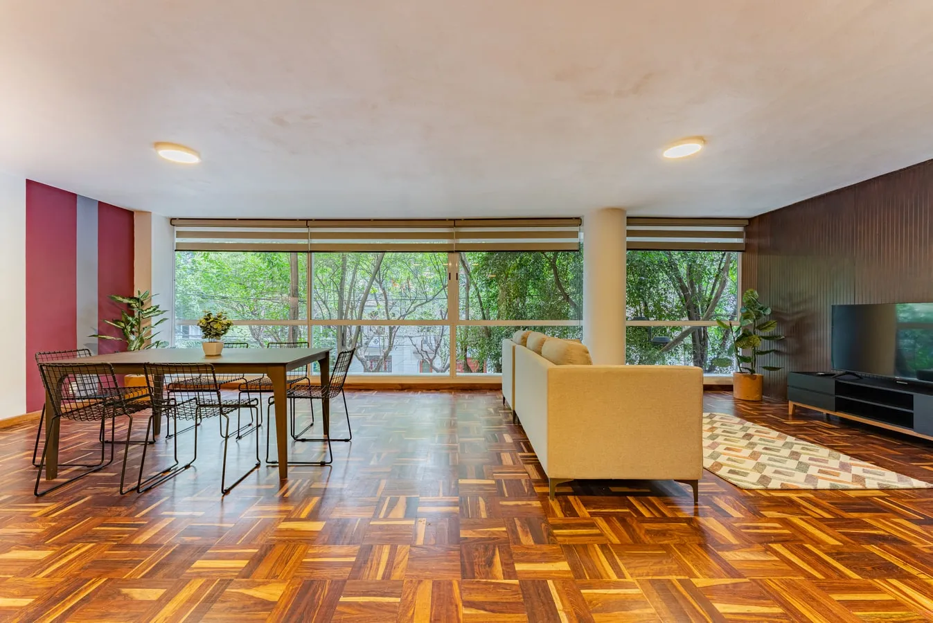 Upscale 3br City Flat With Home Office & Park Views In Condesa, Mexico City