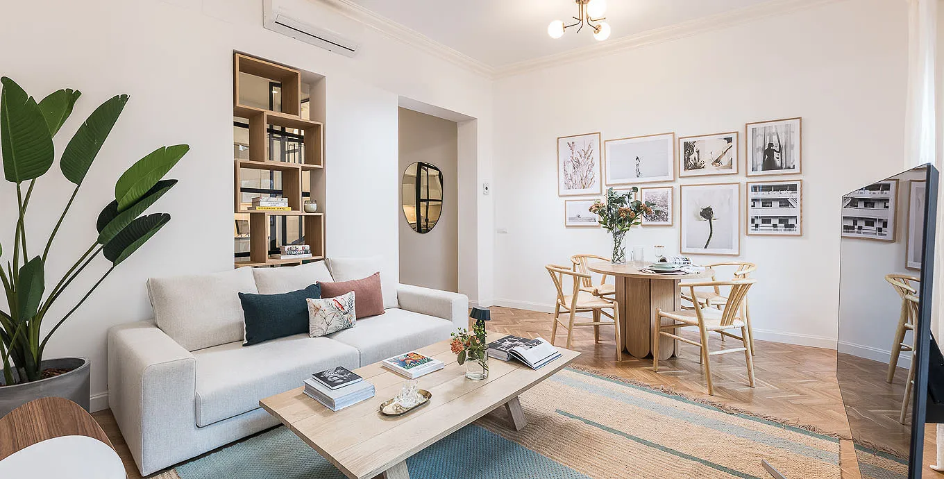 Chic Madrid Flat With Airy Workspace And Modern Living In Centro District