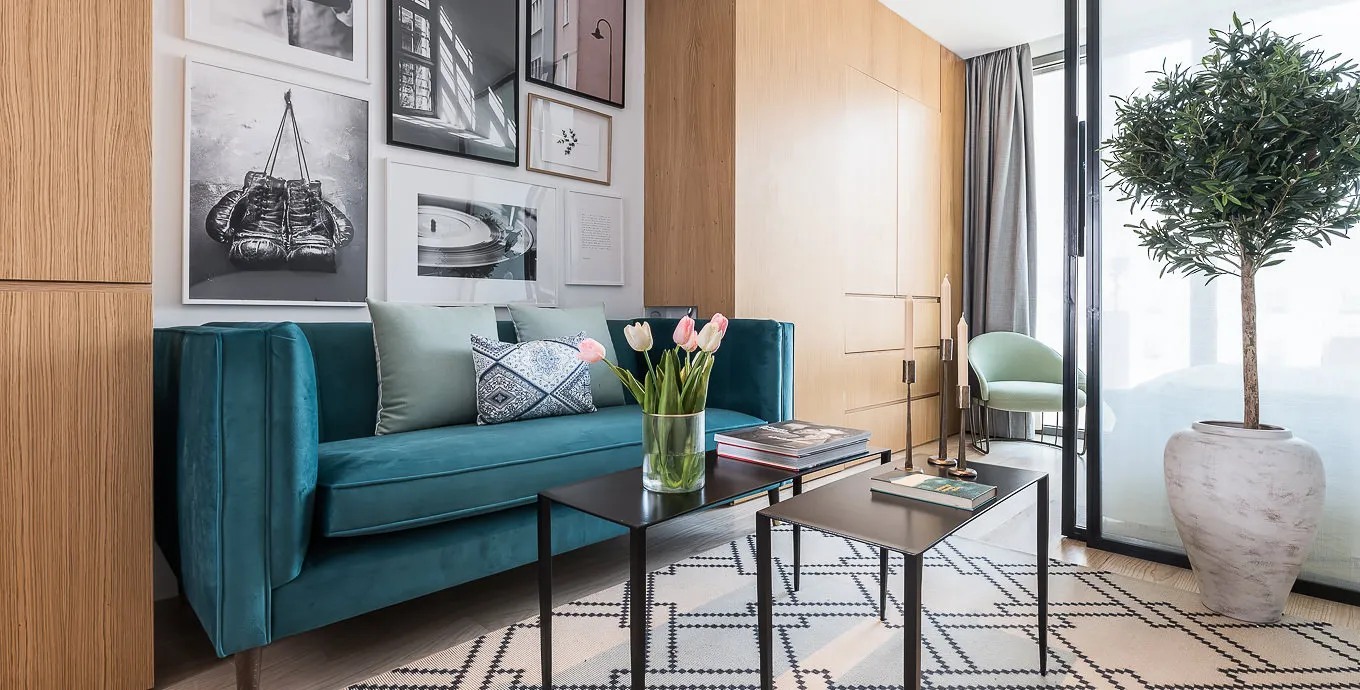 Sophisticated Madrid 45m2 Flat With Dedicated Home Office For Remote Work