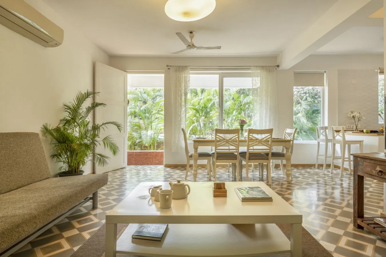 Refined 1-bed Goa Flat With Dedicated Home Office For Remote Work Flexibility