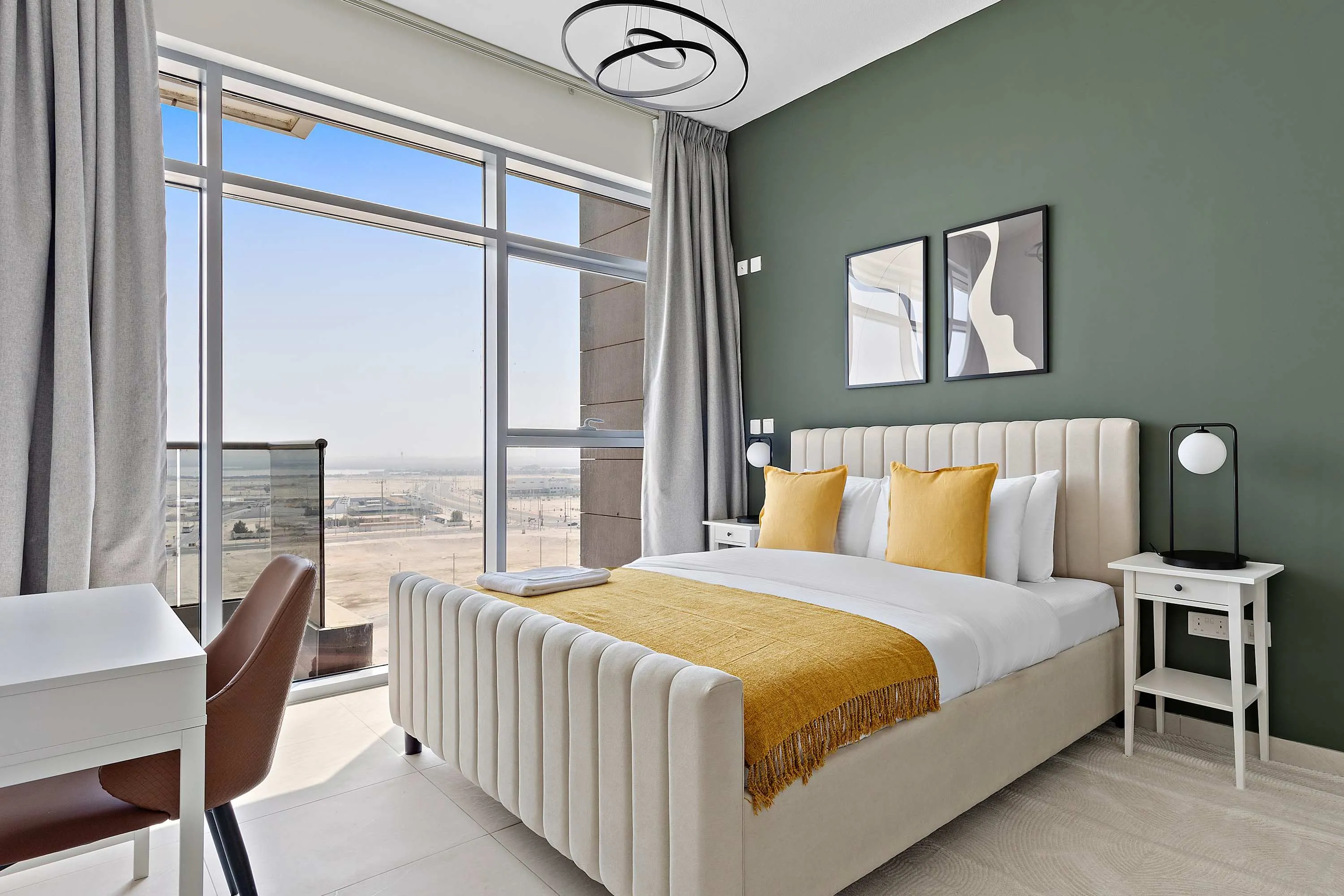 Luxurious 90m2 Abu Dhabi Apartment With Bright Home Office In Najmat Tower For Remote Work #5