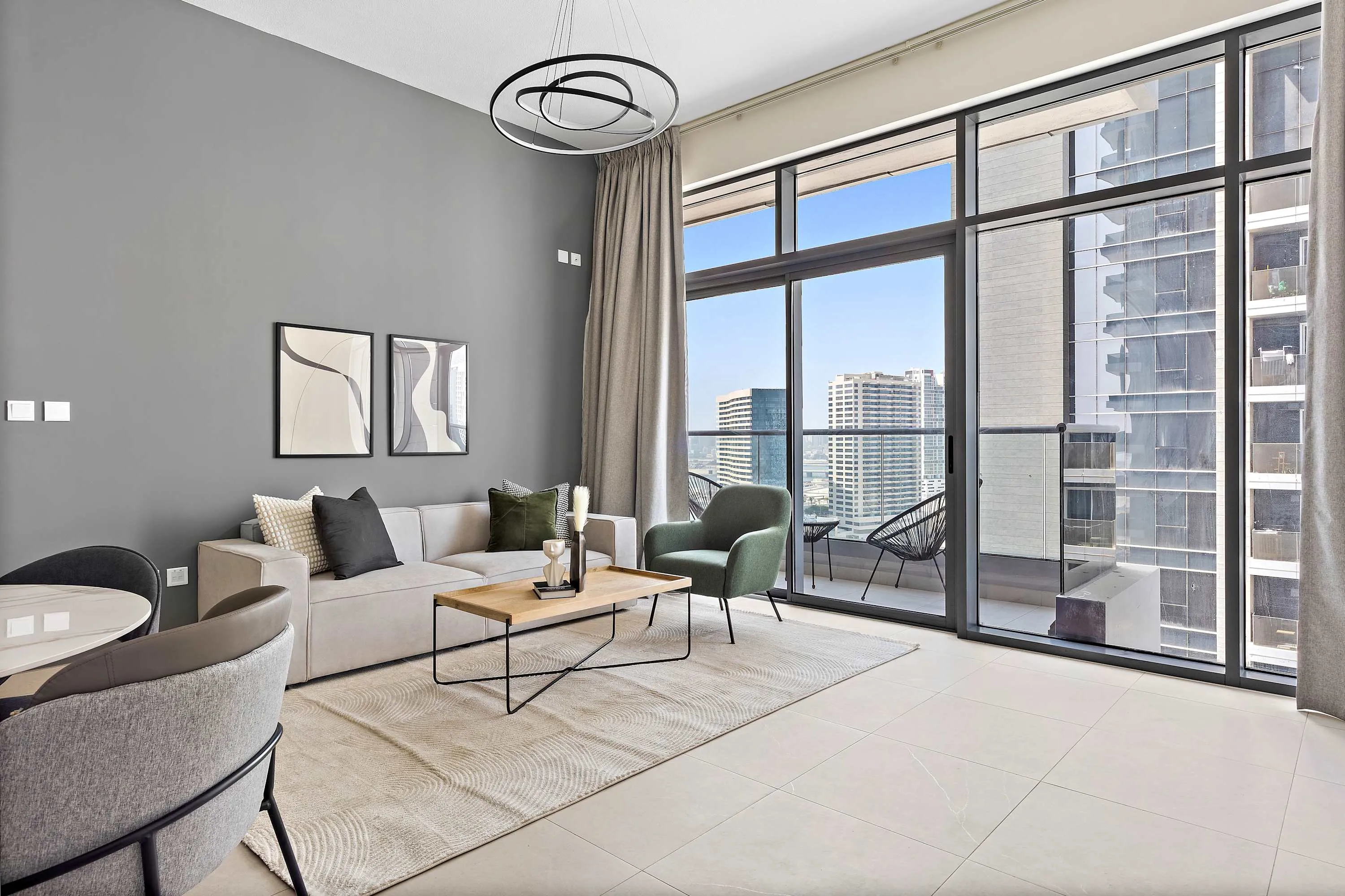 Designer Abu Dhabi Apartment With Dedicated Home Office And Modern Comfort Near Reem Park