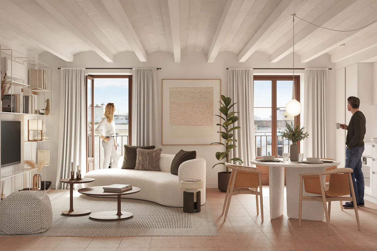 Stylish 58m2 Flat With Dedicated Home Office In Central Barcelona #2