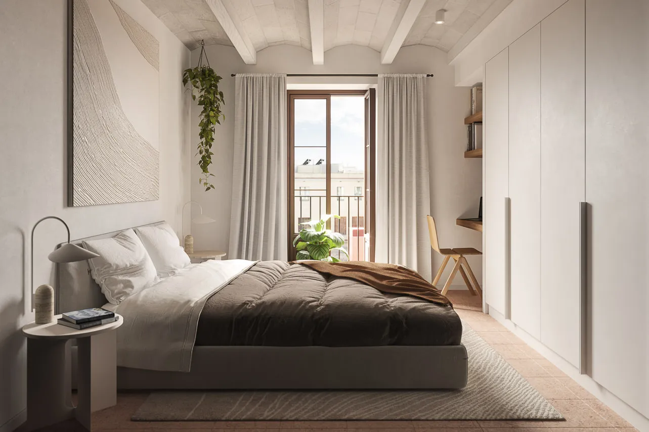 Stylish 58m2 Flat With Dedicated Home Office In Central Barcelona #4