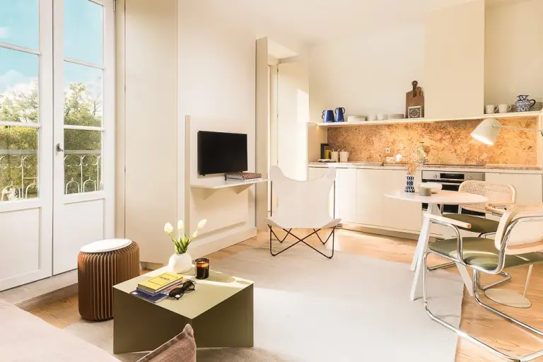 Trendy 35m2 Lisbon Flat With Dedicated Home Office Space For Remote Work