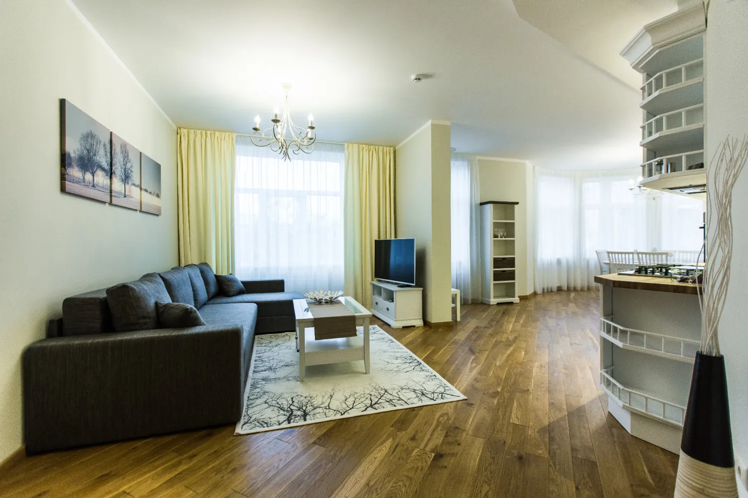 Elegant Riga Flat With Dedicated Workspace - Roomy 2br For Digital Nomads - Corporate Housing in Riga, Latvia