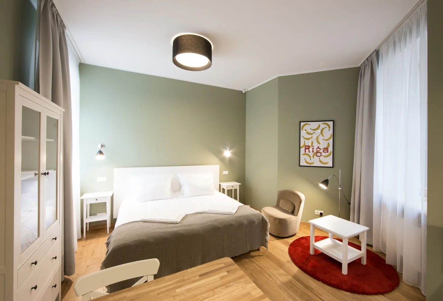 Sleek Open-plan Studio Flat In Riga - Compact Living With Work-from-home Setup - Corporate Housing in Riga, Latvia