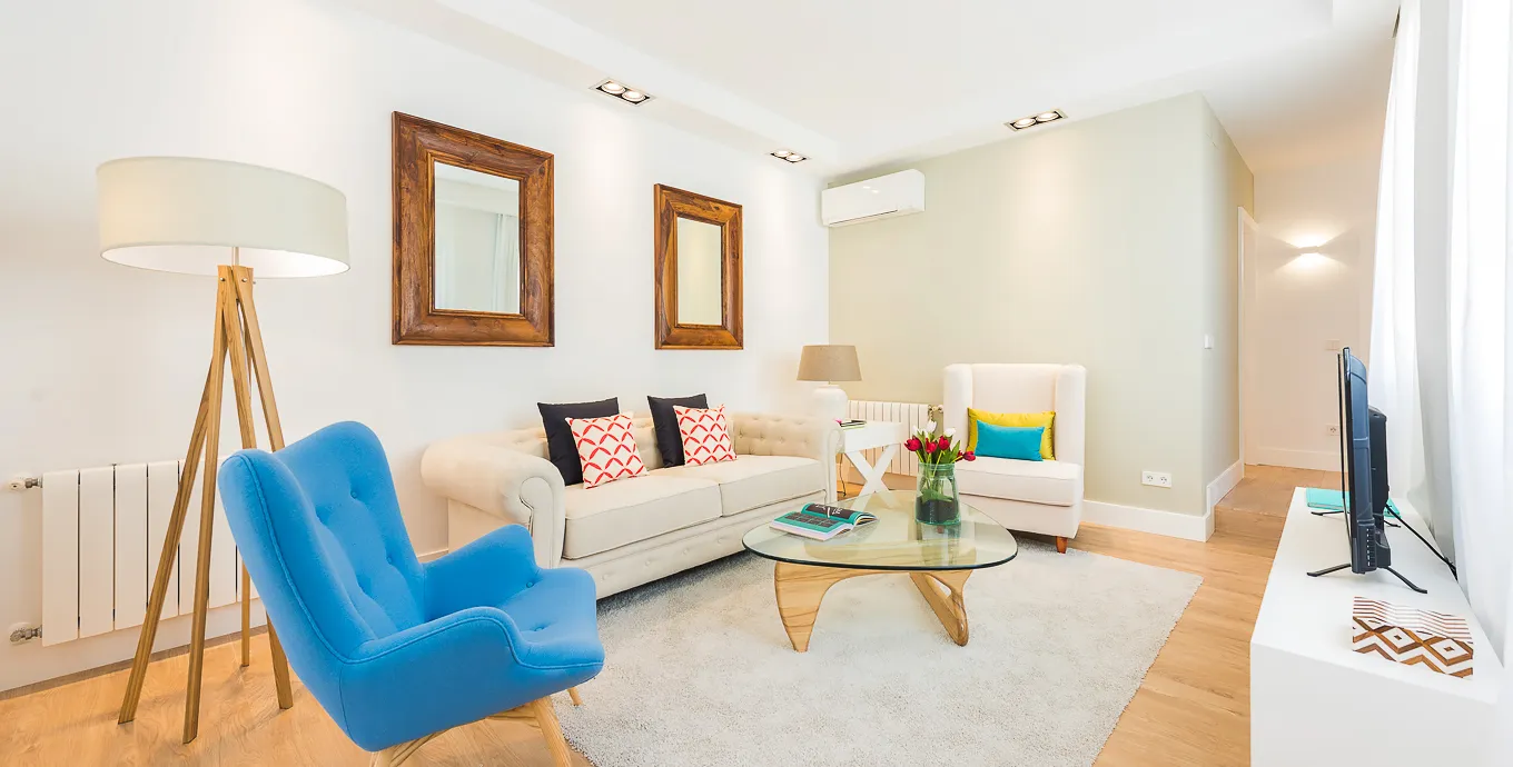 Contemporary Madrid Flat With Bright Home Office And Spacious Living Area For Remote Work