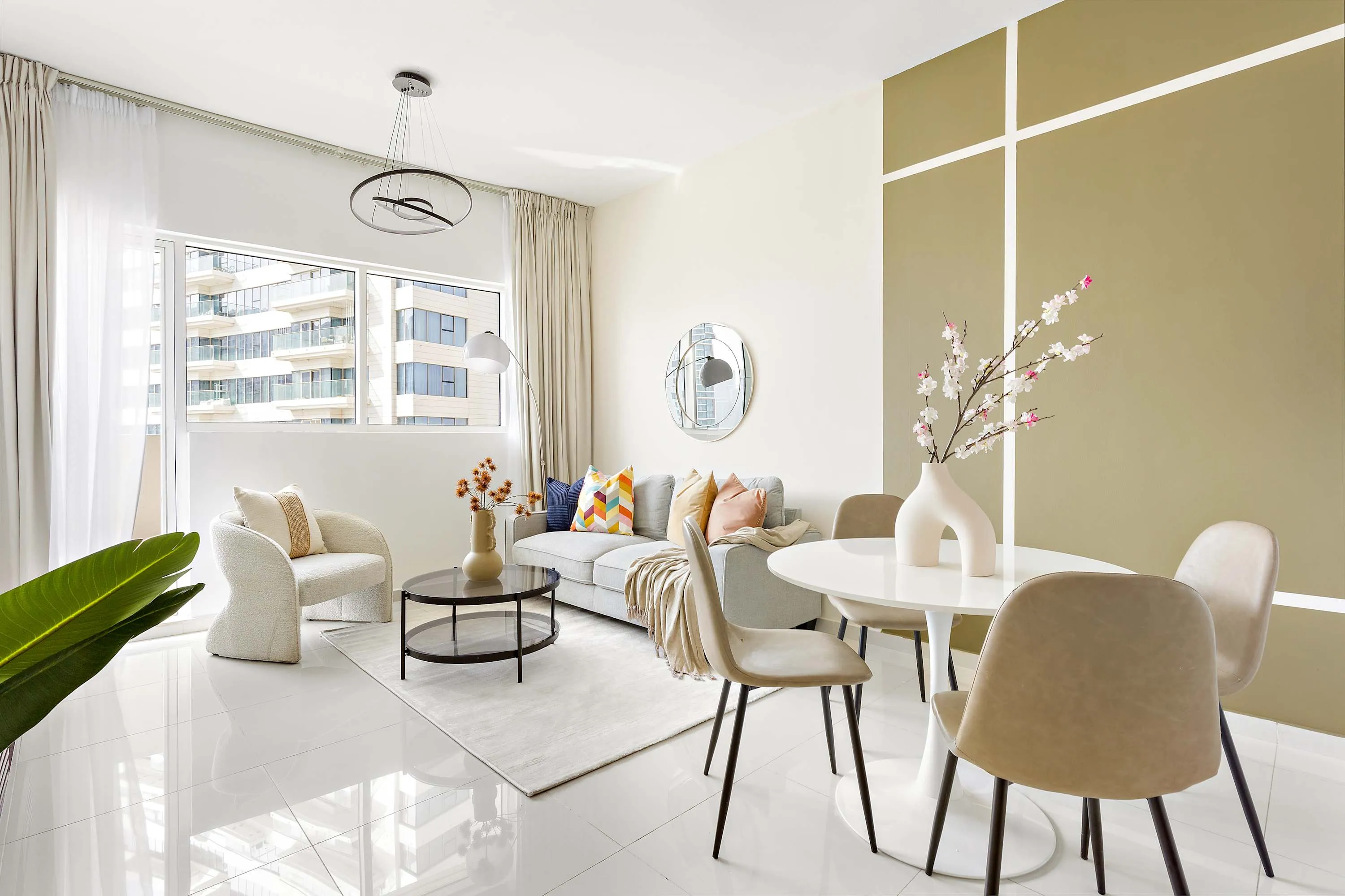Contemporary 81m2 Flat With Dedicated Home Office In Abu Dhabi Marina Bay - Corporate Housing in Abu Dhabi, United Arab Emirates