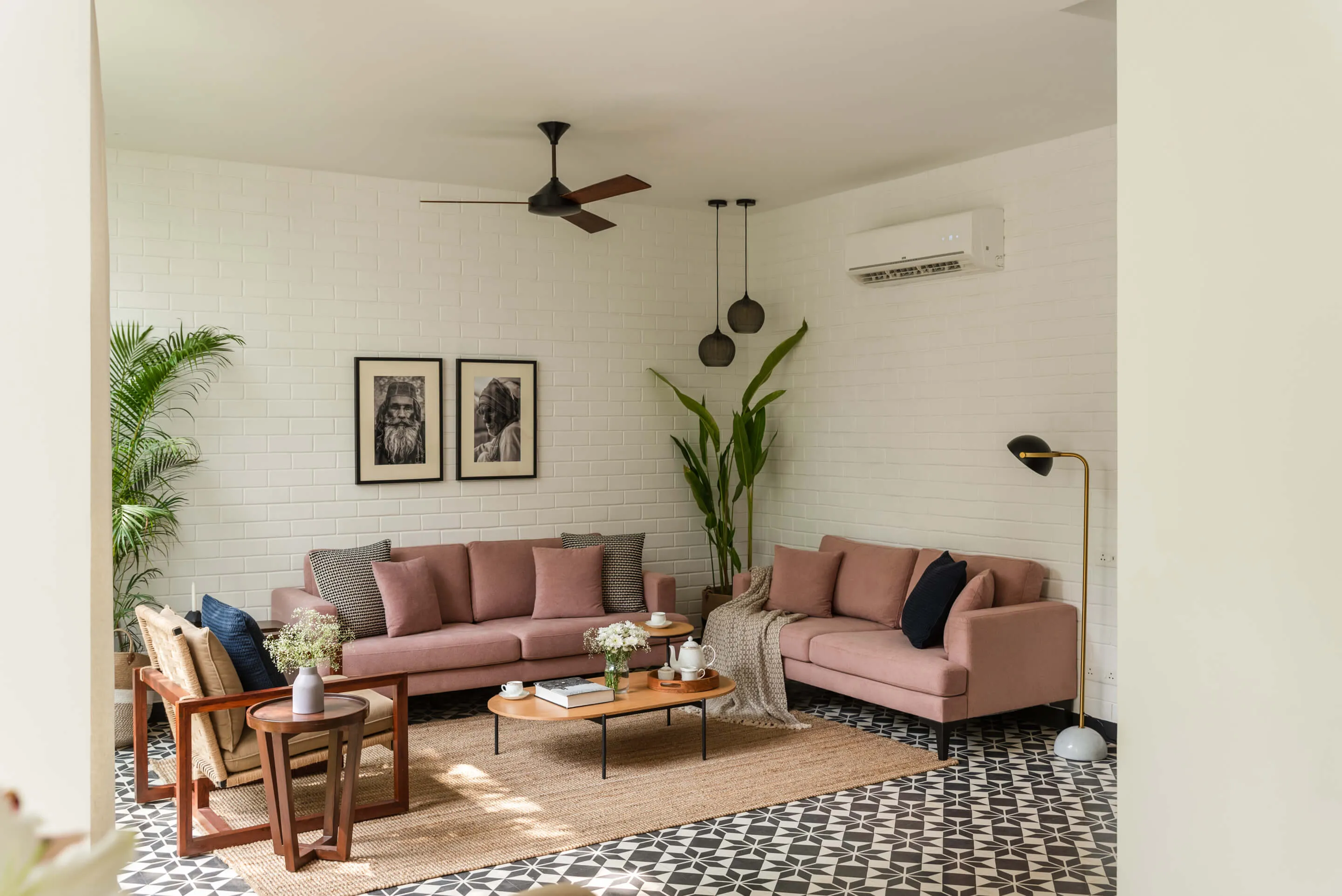 Designer Goa Flat With Dedicated Home Office In Efficient 2-bedroom Layout #3