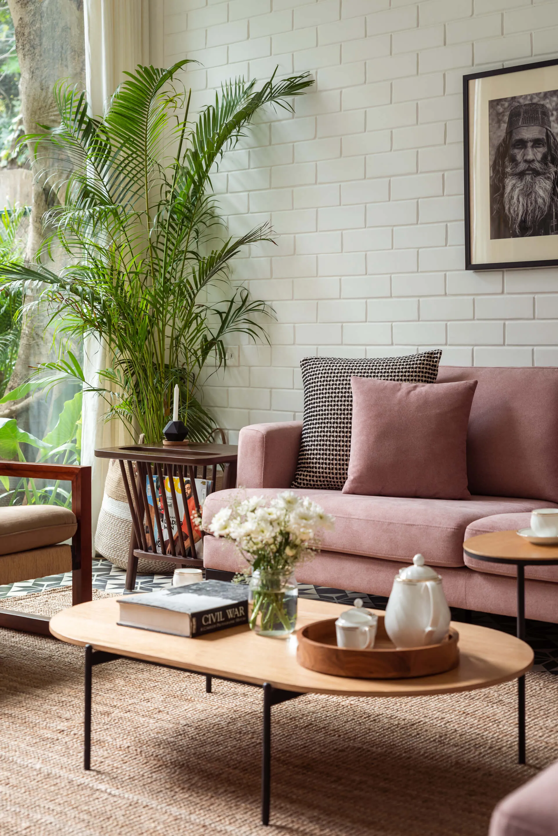 Designer Goa Flat With Dedicated Home Office In Efficient 2-bedroom Layout #4