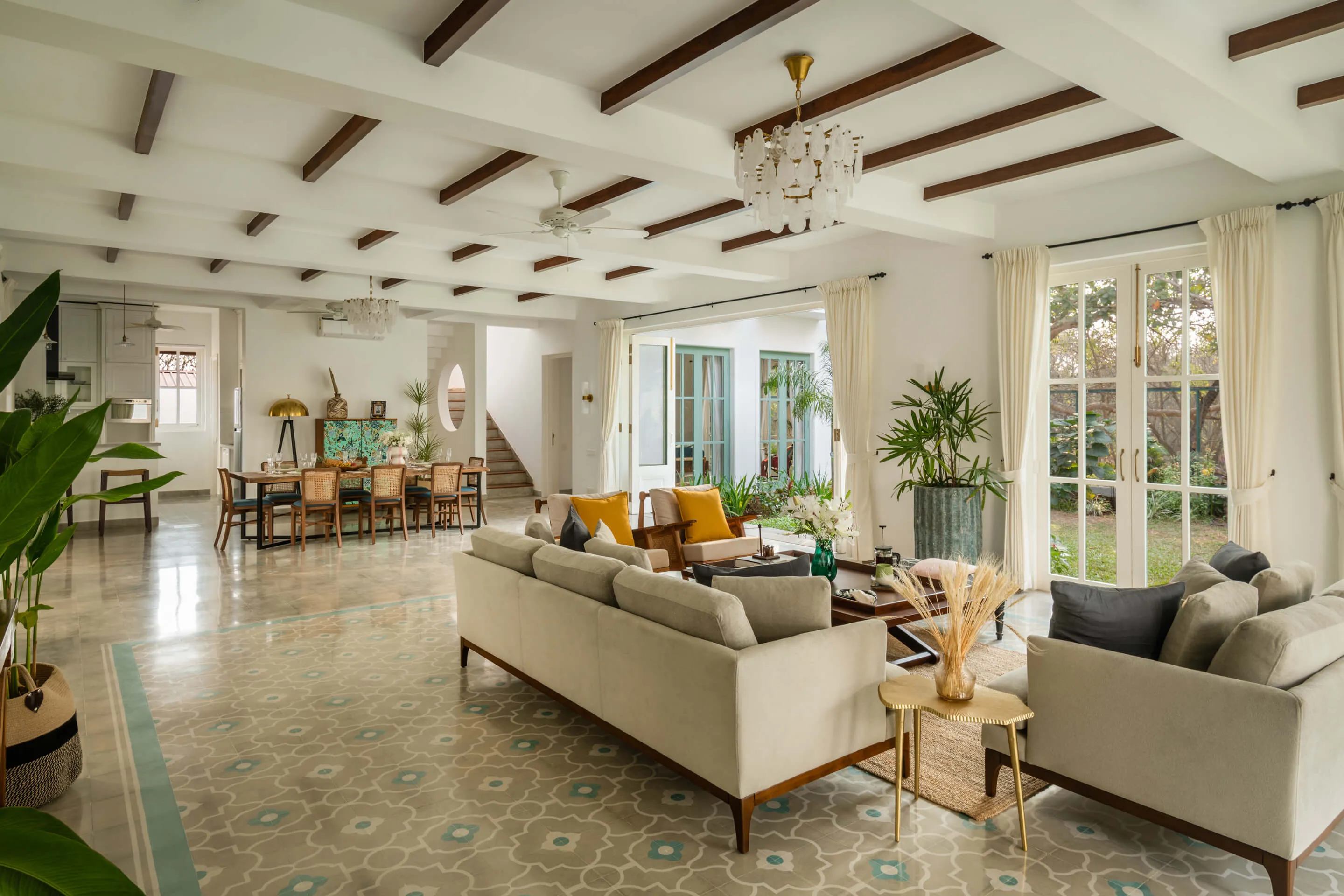 Stylish 4-bed Goa Flat With Dedicated Home Office For Seamless Remote Work